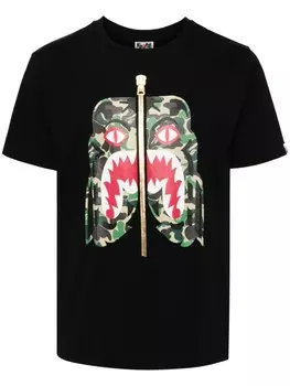 A BATHING APE футболка ABC CAMO, черный