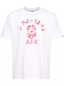 A BATHING APE футболка Abc Camo College, белый