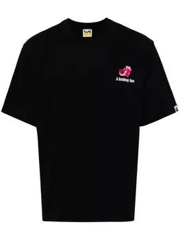A BATHING APE футболка Abc свободного кроя с логотипом, черный