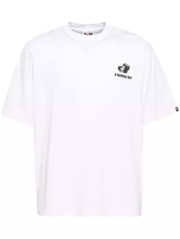 A BATHING APE футболка Abc свободного кроя с логотипом, белый