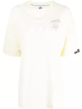 A Bathing Ape футболка оверсайз с логотипом, белый