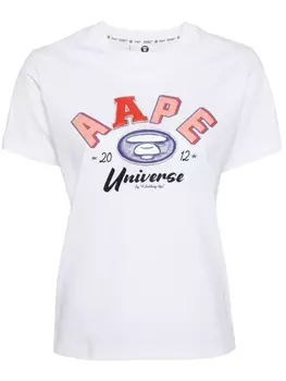 A Bathing Ape футболка с логотипом, белый