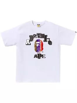 A BATHING APE футболка с логотипом, белый