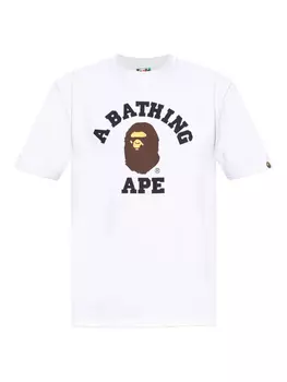 A BATHING APE футболка с логотипом, белый