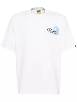 A BATHING APE футболка с логотипом, белый