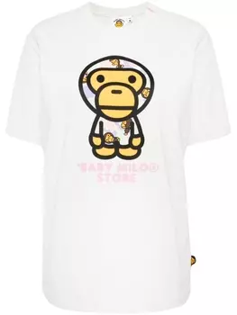 A Bathing Ape футболка с логотипом, серый