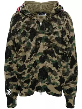 A BATHING APE худи Camo Shark, зеленый