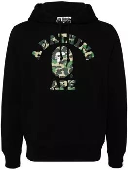 A BATHING APE худи с логотипом, черный