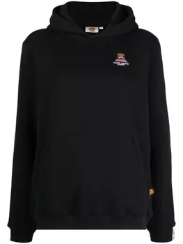 A Bathing Ape худи с вышитым логотипом, черный