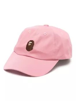 A BATHING APE кепка с вышитым логотипом, розовый