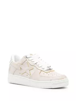 A BATHING APE кроссовки с нашивкой-логотипом, розовый