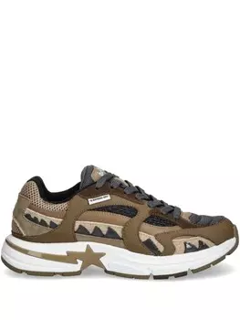 A BATHING APE кроссовки Shark STA, коричневый