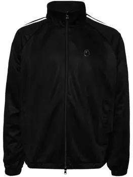 A BATHING APE куртка на молнии с полосками, черный