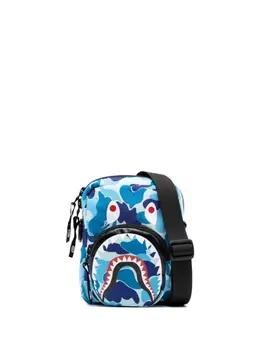 A BATHING APE мини-сумка ABC CAMO SHARK, синий