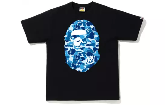 A BATHING APE Мужская футболка, Черный/Синий