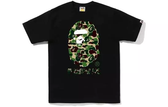 A BATHING APE Мужская футболка, Черный/Зеленый