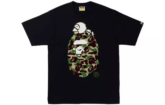 A BATHING APE Мужская футболка, Черный/Зеленый