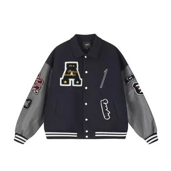 A chock Бейсбольная куртка унисекс, Военно-морской