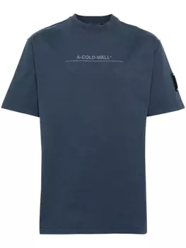 A-COLD-WALL* футболка Discourse с логотипом, синий