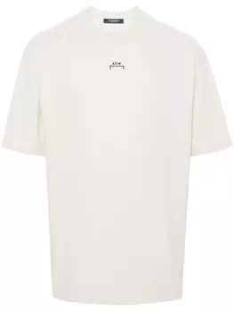 A-COLD-WALL* футболка Essential с вышитым логотипом, нейтральный цвет