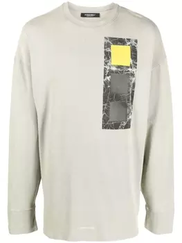A-COLD-WALL* футболка с графичным принтом, нейтральный цвет