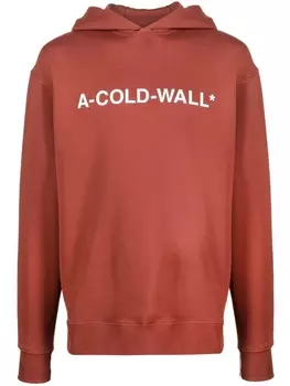 A-COLD-WALL* худи с логотипом, коричневый