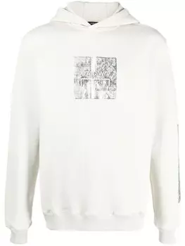 A-COLD-WALL* худи с логотипом, нейтральный цвет
