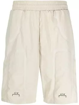 A-COLD-WALL* шорты-бермуды с эластичным поясом, нейтральный цвет