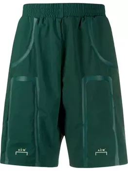 A-COLD-WALL* шорты Bracket Taped, зеленый