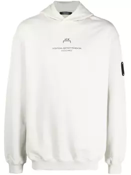 A-COLD-WALL* толстовка с капюшоном и нашивкой-логотипом, нейтральный цвет