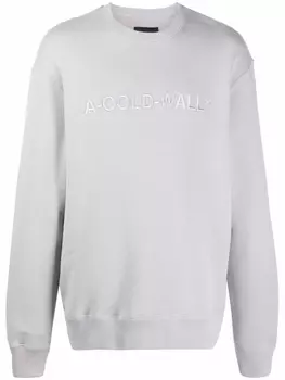 A-COLD-WALL* толстовка с вышитым логотипом, серый