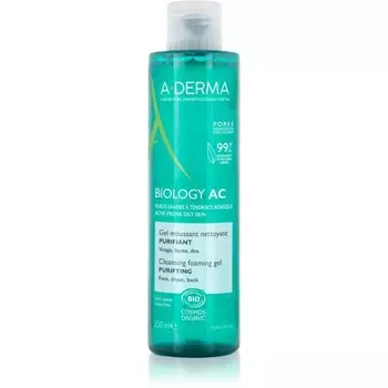 A-Derma Biology очищающий гель для жирной и комбинированной кожи 200 мл