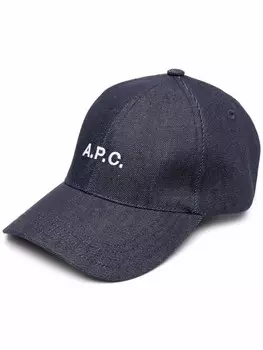 A.P.C. бейсболка Casquette Charlie, синий