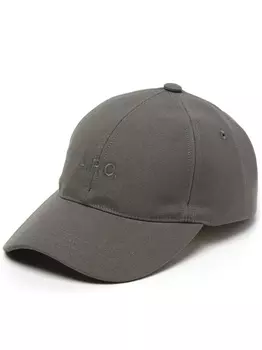 A.P.C. бейсболка Charlie с вышитым логотипом, серый