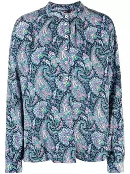 A.P.C. блузка с принтом пейсли, синий