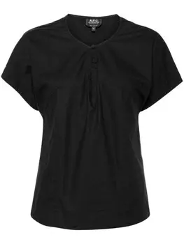 A.P.C. блузка с рукавами-крылышками, черный