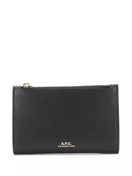 A.P.C. бумажник с логотипом, черный