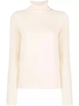 A.P.C. джемпер из смесовой шерсти с высоким воротником, нейтральный цвет