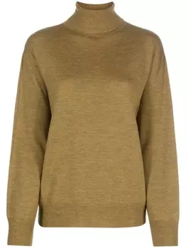 A.P.C. джемпер из вирджинской шерсти с высоким воротником, желтый