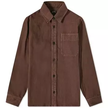 A.P.C. Джинсовая рубашка Basile, коричневый