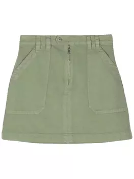 A.P.C. джинсовая юбка мини Sarah, зеленый