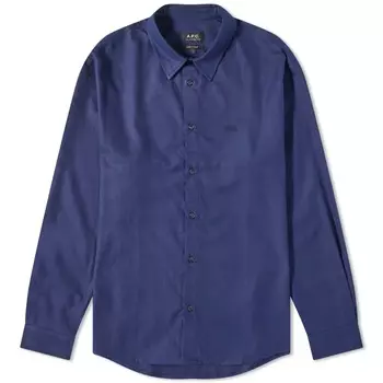 A.P.C. Фланелевая рубашка с логотипом Vincent