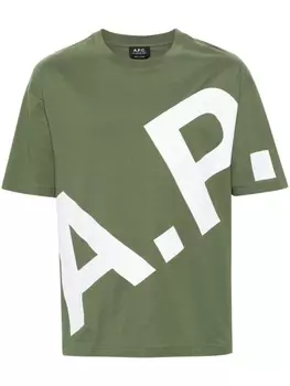 A.P.C. футболка Lisandre, зеленый