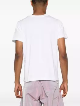 A.P.C. футболка с фактурным логотипом, белый