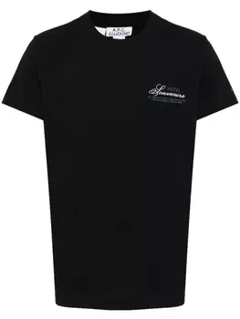 A.P.C. футболка с графичным принтом из коллаборации с JJJJound, черный