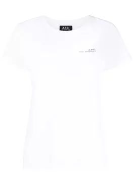 A.P.C. футболка с логотипом, белый