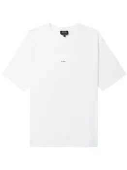 A.P.C. футболка с логотипом, белый