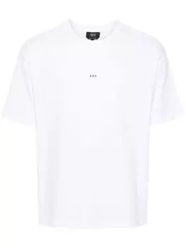 A.P.C. футболка с логотипом, белый