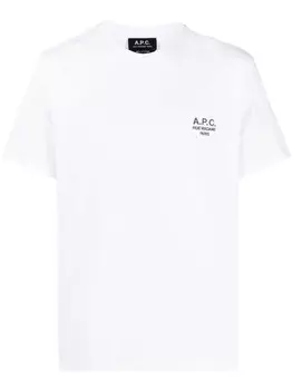 A.P.C. футболка с логотипом, белый