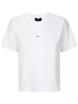 A.P.C. футболка с логотипом, белый